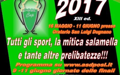 POSL CUP 2017: pochi giorni al via!