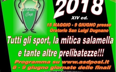 POSL CUP 2018: il 15 maggio si inizia!